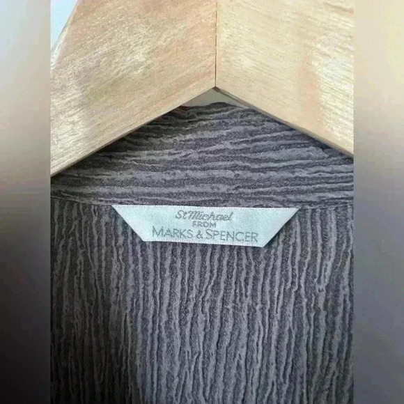 Vintage Y2K St Michael Marks & Spencer Womens Grey Feminine Shirt Skirt Set - Picture 10 of 16